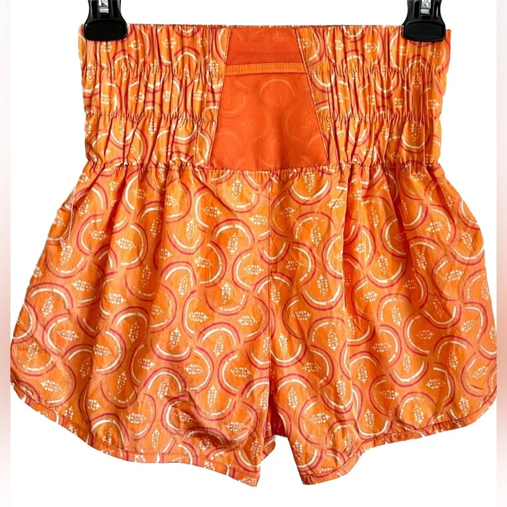 NWOT Free People’s The Way Home Printed Logo Shorts
